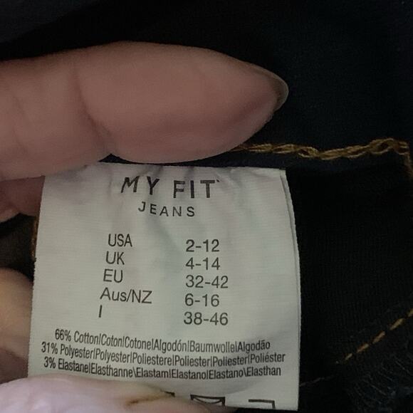 My Size Brand Dark Wash Jeggings One Size 2-12 Comfy Stretchy - Picture 6 of 8